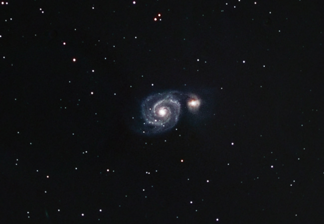 M51 Whirlpool Galaxy in Canes Venatici