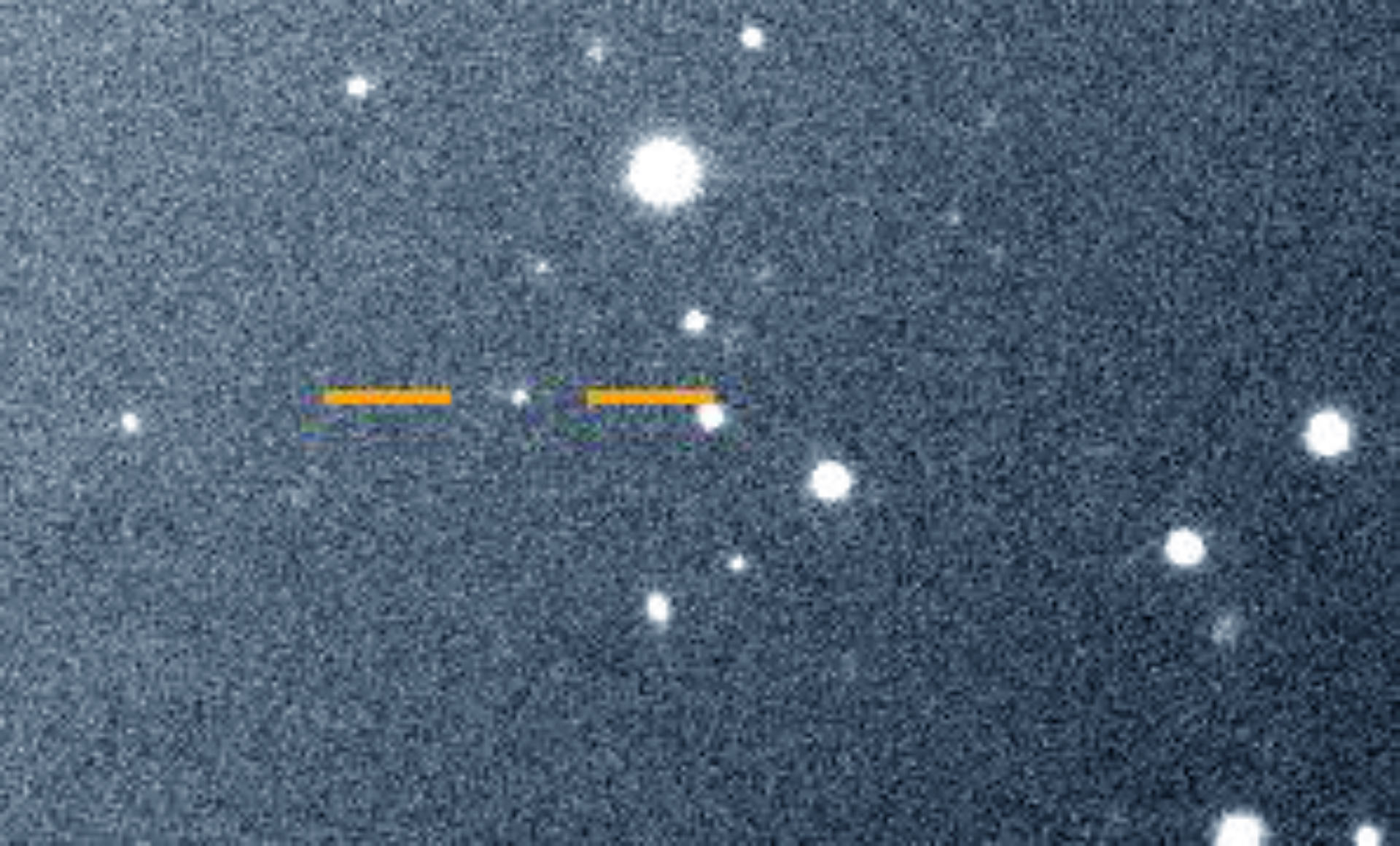 ภาพที่ค้นพบดวงจันทร์วาเลทูโด (Valetudo) ถ่ายโดยกล้องแมกเจลแลนในเดือนพฤษภาคม 2561 ดาวพฤหัสบดีอยู่พ้นกรอบภาพออกไปทางซ้ายบน