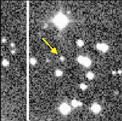 ภาพที่ค้นพบ 2000 WR<sub>106</sub> (SpaceWatch)